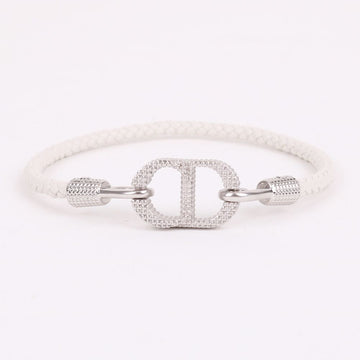 Dior Leather Men's Bracelet with Iconic Braid 21.5cm 160963591 [P]