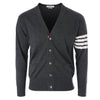 THOM BROWNE Klassischer Wollcardigan mit diagonaler Manschette 143659527 [P]