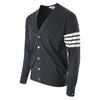 THOM BROWNE Klassischer Wollcardigan mit diagonaler Manschette 143659527 [P]