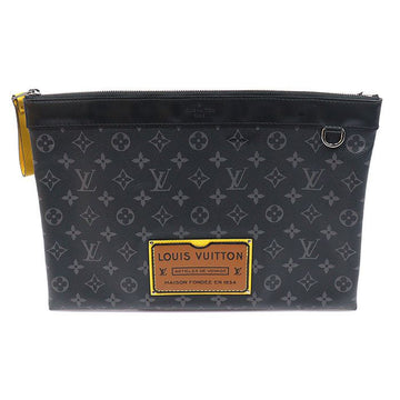 LOUIS VUITTON Monogram Eclipse Canvas Pochette Discovery GM Clutch M69256 160967328 [P]