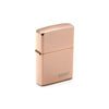 ZIPO Klassischer Hochglanz Rosegold Logo Feuerzeug 153744061 [P]