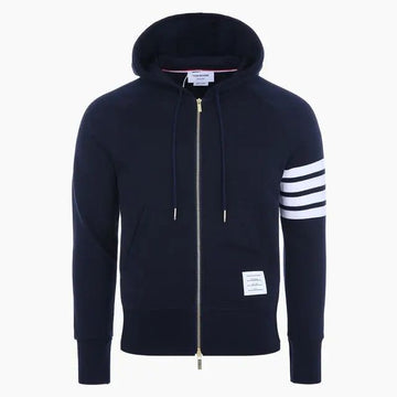 THOM BROWNE Klassischer 4-Barren diagonaler Kapuzenjacke 160968464 [P]