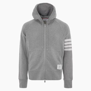 THOM BROWNE Klassische diagonale Kordelzug-Hoodie Jacke 160968466 [P]