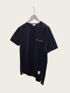THOM BROWNE Navy Dreistreifen Pocket T-Shirt 160969097 [P]