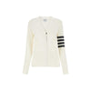 Thom Browne Classic V-Neck Wool Cardigan White 159308422 [P]