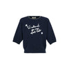 MaxMara Embroidered Short Sleeve Knit Navy 159257511 [P]