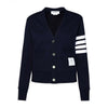THOM BROWNE Klassische Loopback 4-Bar V-Ausschnitt Cardigan 160909286 [P]