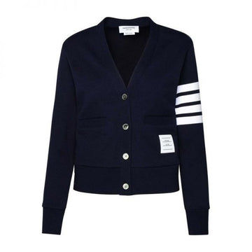 THOM BROWNE Klassische Loopback 4-Bar V-Ausschnitt Cardigan 160909286 [P]