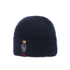 POLO RALPH LAUREN Solid Denim Bear Knit Beanie PC1463-433 149323695 [P]
