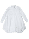 THOM BROWNE ソリッドポプリンプリーツバックシャツワンピース 133045386 [P]