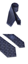 GUCCI Herren Seidenkrawatte mit Horsebit Jacquard (Marineblau) 4169 152920676 [P]