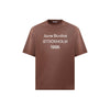 ACNE STUDIOS Damen Logo Print T-Shirt Schokoladenbraun CL0196 ADN 161012193 [P]