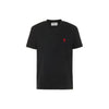 AMI Heart Logo Embroidered T-Shirt Black 161012214 [P]