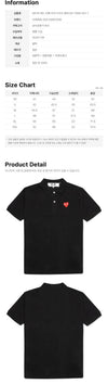 Comme Des Garcons Red Patch Collar T-shirt Black AX-T006-051-1 161012263 [P]