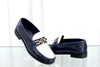 LOUIS VUITTON Chess Flache Loafer mit goldfarbenem Logo 1ABIC8 Größe 37 161013271 [P]