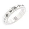Gucci 925 Sterling Silver GG Non-Engraved Thin Ring Size 16 161013529 [P]