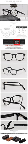 Zegna Eyeglass Frame EZ5109 001 Square Horn Rimmed 72342124 [P]