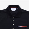 THOM BROWNE ストライプポケットトリミングポロシャツ 144155438 [P]