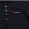 THOM BROWNE ストライプポケットトリミングポロシャツ 144155438 [P]