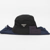 PRADA Unisex Dreieckslogo Streifen Bucket Hat Schwarz 158542534 [P]