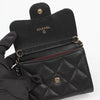 CHANEL Klassische Kaviar Mini-Chain Wallet Schwarz mit goldener Hardware 158643888 [P]