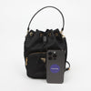 PRADA Duo Triangular Logo Nylon Bucket Shoulder Bag 158677803 [P]