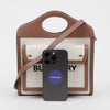 Burberry Two-Tone Mini Canvas Leather Pocket Tote Shoulder Bag 160071030 [P]