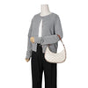 Celine Medium Triomphe Canvas Leather White 160206099 [P]