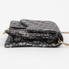 DIOR Saddle Pouch Oblique Jacquard Chain Pouch Blue 160212264 [P]