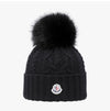 MONCLER Pompom-Mütze mit Logo-Patch 161064691 [P]