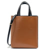 MARNI Schwarze und braune Leder Mini Museo Tasche 0039Y0-LV639-Z2P69 43880809 [P]