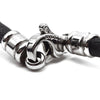 BULGARI Reversibles Pendant mit Leder-Choker L241219 161104445 [P]