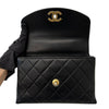 CHANEL Season Coco Handle Top Handle Chain Lettering Black 161126846 [P]