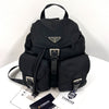 Prada Nylon Triangle Logo Backpack Black Small 161165466 [P]