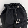 Prada Nylon Triangle Logo Backpack Black 161165489 [P]