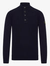 Stone Island High Neck Half Button Sweater 161171619 [P]