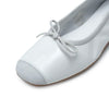 REQINS Flache Schuhe Weiß Glänzend TT00057-BLANC 152739404 [P]
