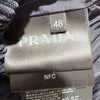 Prada Corduroy Navy Hooded Short Padded Jacket (Size 48) 161178651 [P]
