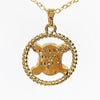 Celine Triomphe Stone Gold Necklace 5VCEA44054 135981524 [P]
