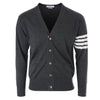 THOM BROWNE Klassischer Wollcardigan mit diagonaler Manschette 143659527 [P]