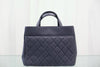 CHANEL Business Affinity Deep Navy Tote Shoulder Bag 161228240 [P]