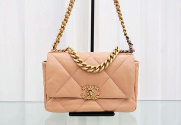 CHANEL 19 Medium Midi Jean Schultertasche as1160 161228345 [P]