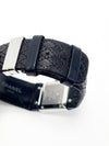 CHANEL Matelassé Schwarz Silber Quarz Uhr 4VCHC29542 120245911 [P]