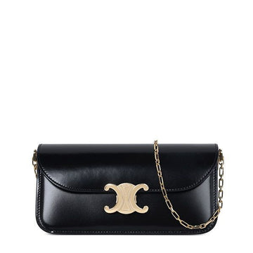 Celine Black Triope Chain Small Shoulder Bag L106X3S58 38NO 161229579 [P]