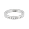 Maison Margiela Engraved Numbering Logo Ring 3mm 154994603 [P]