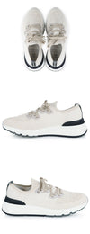 BRUNELLO CUCINELLI Herren Baumwolle Sneaker Strickschuh (Beige) MZUKISO250 CW751 159046399 [P]