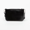Prada Triangle Logo Brushed Leather Shoulder Bag Black 158542758 [P]