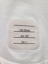 THOM BROWNE Weißes T-Shirt mit seitlichem Schlitz aus mittelschwerem Jersey - Größe 4 161232826 [P]