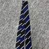 DIOR Regimentale Seidenkrawatte Navy Blau Weiß 161232944 [P]