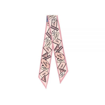 Prada Silk Twill Skinny Scarf Pink 159537337 [P]